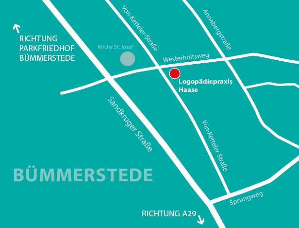 Karte Logopädie Haase Oldenburg Bümmerstede